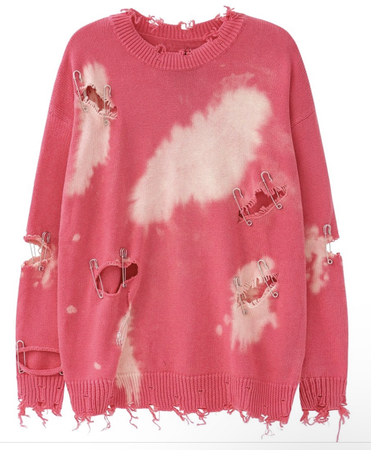 pink sweater long