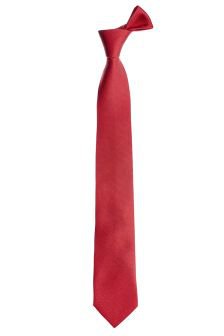 Red Textured Silk Tie