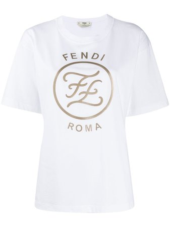 Fendi Logo Print T-Shirt | Farfetch.com