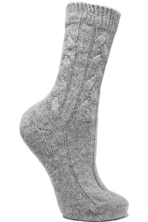 Johnstons of Elgin | Cable-knit cashmere socks | NET-A-PORTER.COM