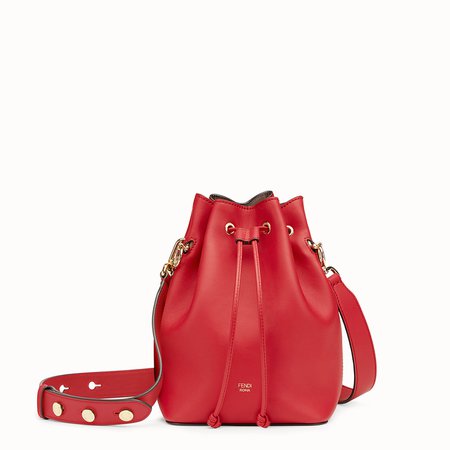 Red leather mini-bag - MON TRESOR | Fendi