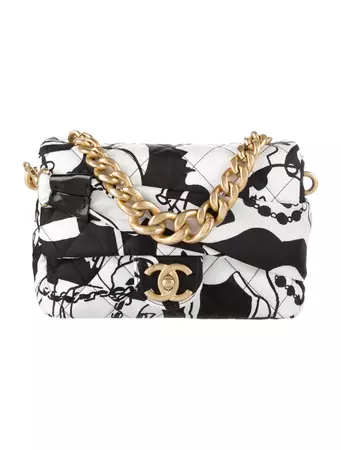 Chanel Cruise 2022 Dear Coco Mini Single Flap Handle Bag - White Handle Bags, Handbags - CHA768154 | The RealReal