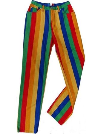 Rainbow clown pants