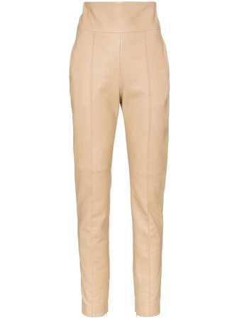 Brown Alexandre Vauthier High-Waisted Trousers | Farfetch.com