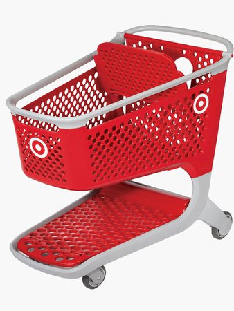 "target shopping cart " Sticker by jackiekeating | Redbubble