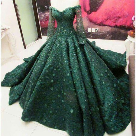 green ball gown - Google Search