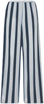 Striped Cropped Cotton Pants