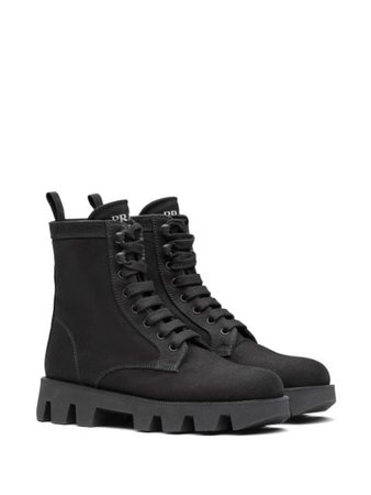 Prada denim ankle boots black 1T012MF0451K4U - Farfetch