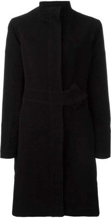 Pre-Owned funnel neck wrap coat