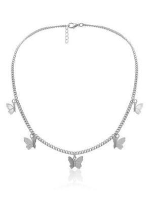 Silver Butterfly Charm Necklace – Dainty Basics