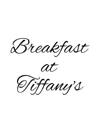 breakfast at Tiffany’s font