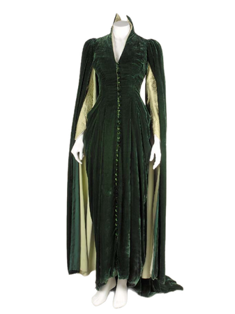 green velvet Mina Harker traveling dress cape 90s Bram Stoker’s Dracula 1990s