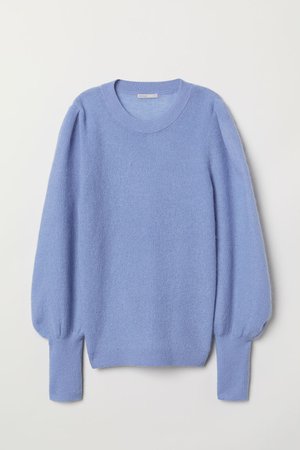 Mohair-blend Sweater - Light blue - Ladies | H&M US