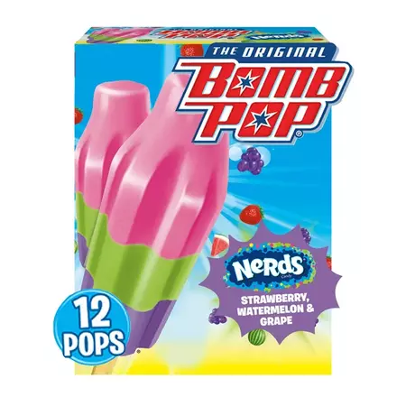 Bomb Pop NERDS Ice Pop, Frozen Sweet Treat for Summer, 12 Pack - Walmart.com