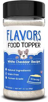 Amazon.com : Flavors Food Topper and Gravy for Dogs - White Cheddar Recipe, 6.0 oz. - Human Grade, Grain Free - Perfect Kibble Seasoning and Hydrating Treat Mix for Picky Dog or Puppy : Pet Supplies