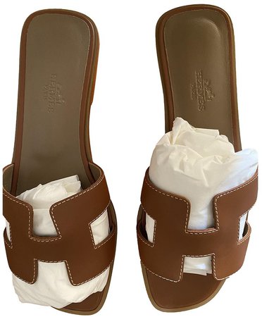 Oran Brown Leather Sandals