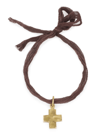 ribbon cross necklace