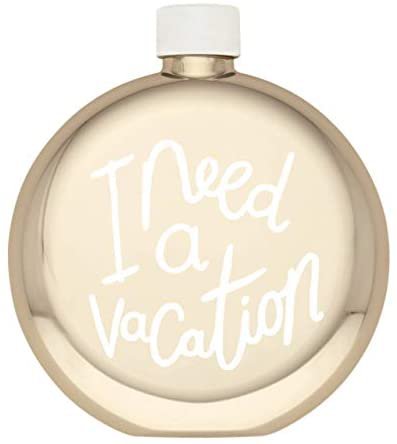 Amazon.com: Kate Spade New York All That Glistens I Need a vacation flask: Kitchen & Dining