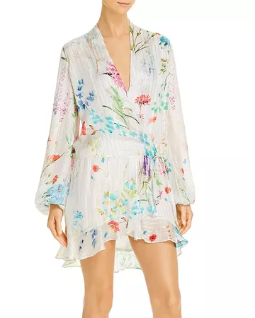 Rococo Sand Floral Print Satin Shift Dress - 100% Exclusive | Bloomingdale's
