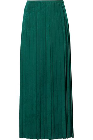 Vilshenko | Beatrix pleated crepe-jacquard midi skirt | NET-A-PORTER.COM