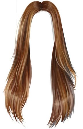 light brown straight hair png
