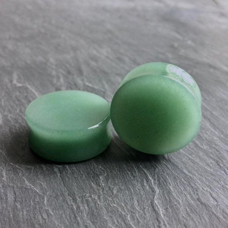 Green Jade Stone Plugs. 2g 6.5mm 0g 8mm 00g 10mm | Etsy