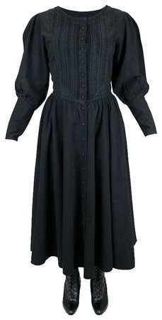 Cordelia Pioneer Dress - Black