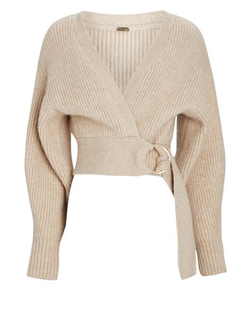 Cult Gaia Tully Belted Wrap Cardigan | INTERMIX®