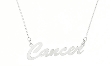 zodiac signs necklace: cancer