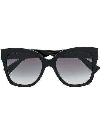 Gucci Eyewear Óculos De Sol Gatinho Oversized - Farfetch