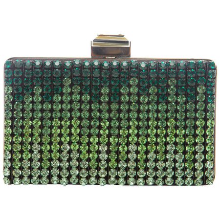 Alber Elbaz For Lanvin Minaudière Clutch Graduating Ombre Crystals, Spring 2012 For Sale at 1stdibs