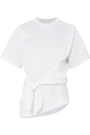 Marques' Almeida | Knotted cotton-jersey T-shirt | NET-A-PORTER.COM