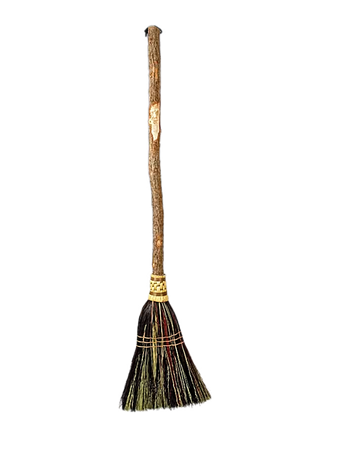 carved broom Etsy