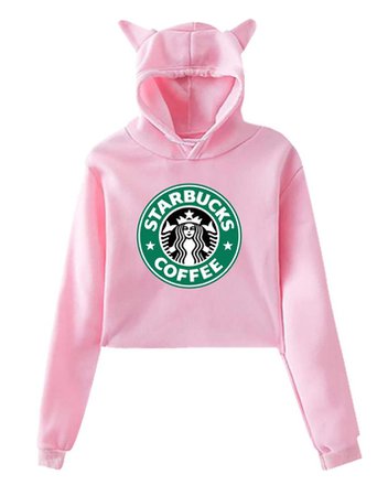 pink Starbucks sweatshirt