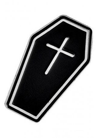 Coffin Enamel Pin | Attitude Clothing