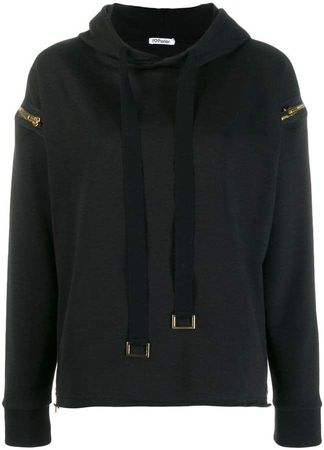 Parlor zip detail hoodie