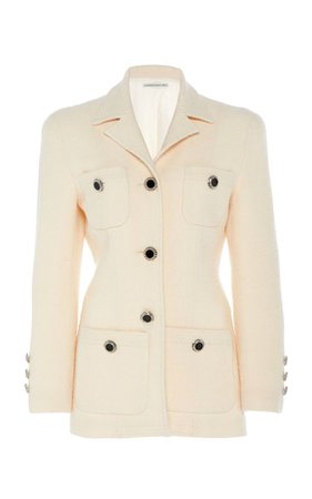 Alessandra Rich Wool-Blend Tweed Boucle Jacket