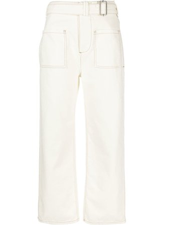 ETRO Belted Cropped Jeans - Farfetch