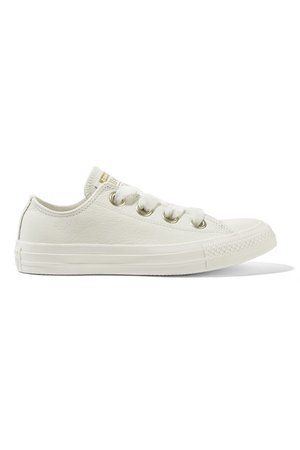 Converse | Chuck Taylor All Star textured-leather sneakers | NET-A-PORTER.COM