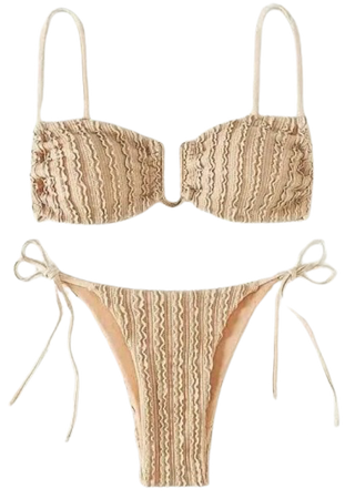 textured bikini