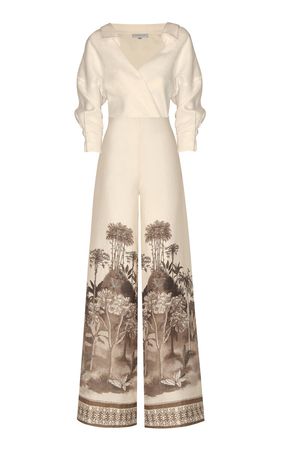 Gaita Printed Linen Jumpsuit By Andres Otalora | Moda Operandi