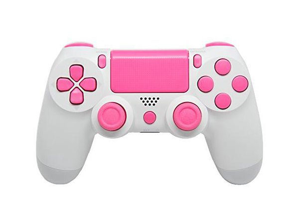 White/pink Ps4 Rapid Fire Modded Controller - Newegg.com