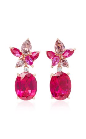 Anabela Chan- M'O Exclusive Ruby Lily Earrings