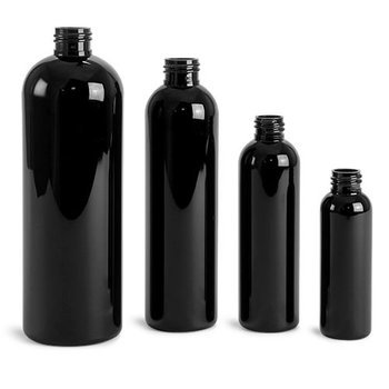 Buy Black Cosmo Round (Bullet) Bottles | Bulk Apothecary