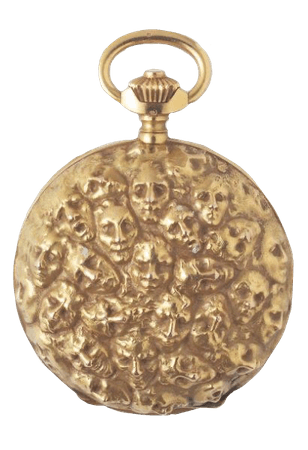gold faces pocket watch