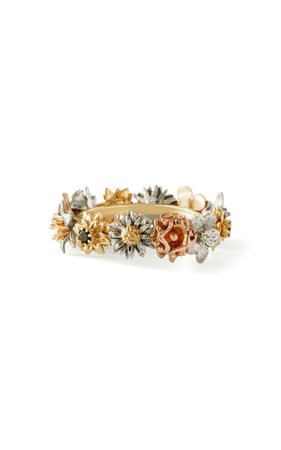 Flora 14k Gold Diamond Ring By Bernard James | Moda Operandi