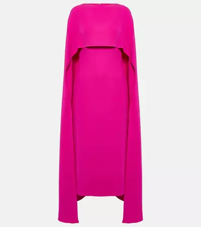 Draped Silk Gown in Pink - Valentino | Mytheresa