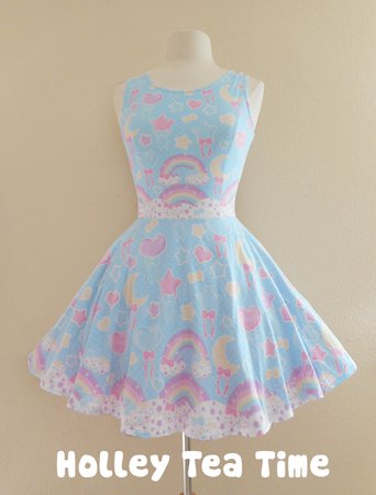 Pastel Party | Pastel Goth Dress by Holley Tea Time