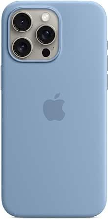 Apple iPhone 15 Pro Max Silicone Case with MagSafe - Winter Blue ​​​​​​​ : Amazon.ca: Electronics
