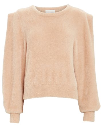 Ronny Kobo Carina Puff Sleeve Fuzzy Sweater | INTERMIX®